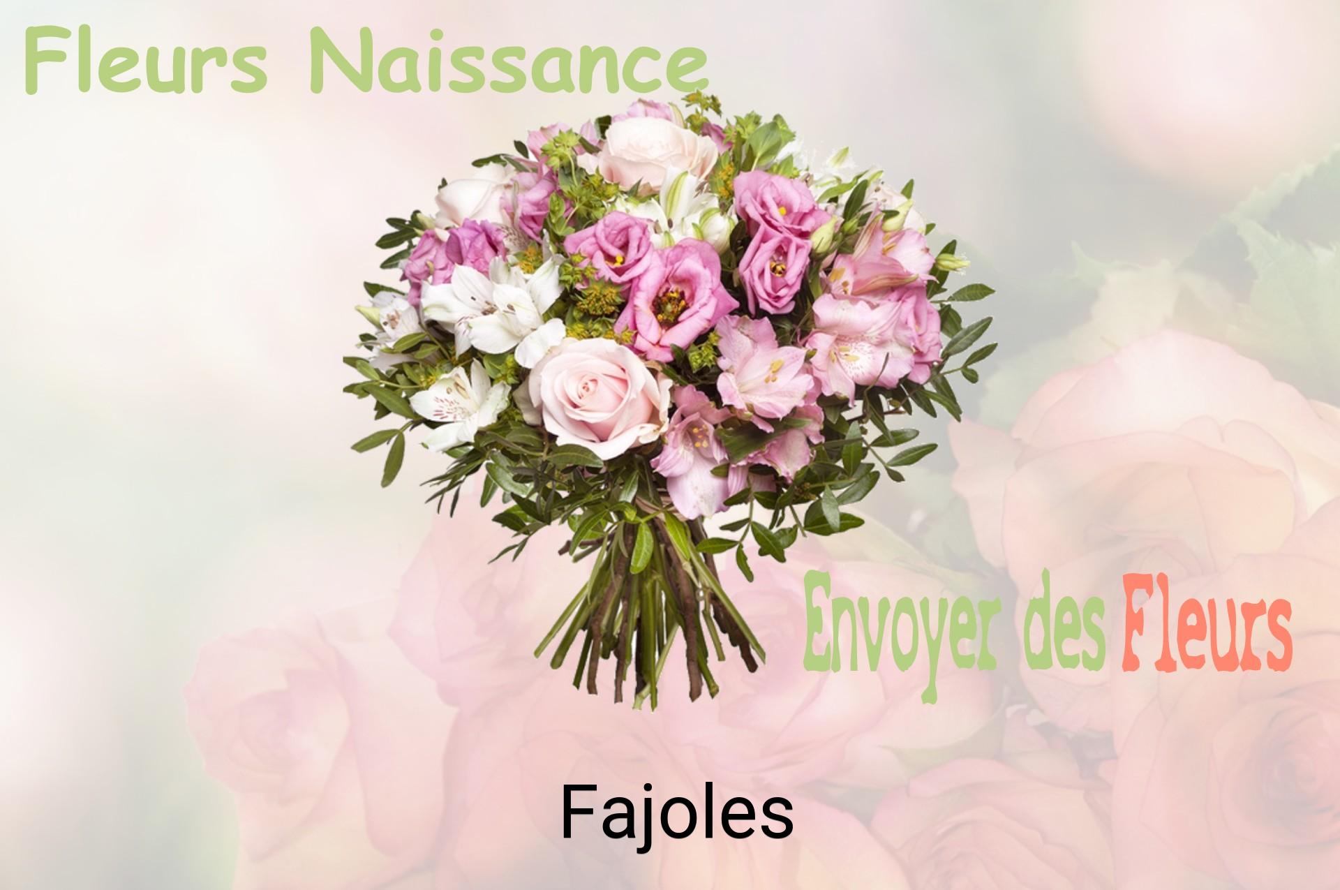 Bouquet de fleurs de naissance livré à Fajoles